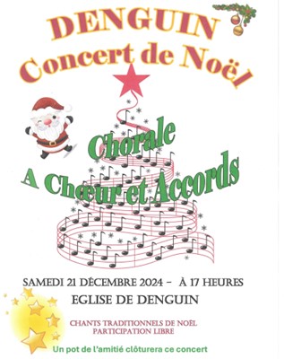 Concert de Noël en l’église de Denguin